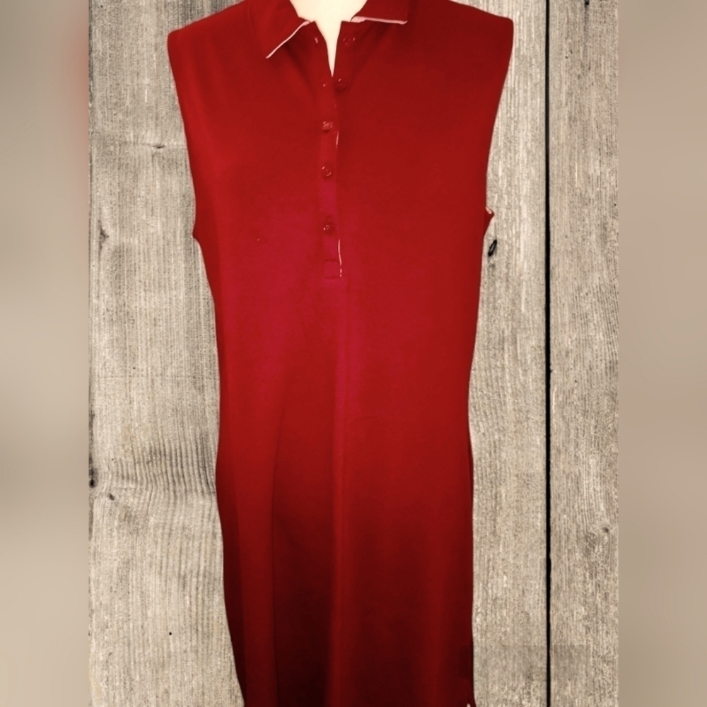 Lands End Sleeveless Polo Dress